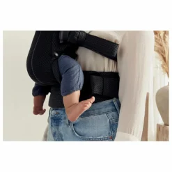 Porte-bébé Harmony en mesh | Noir