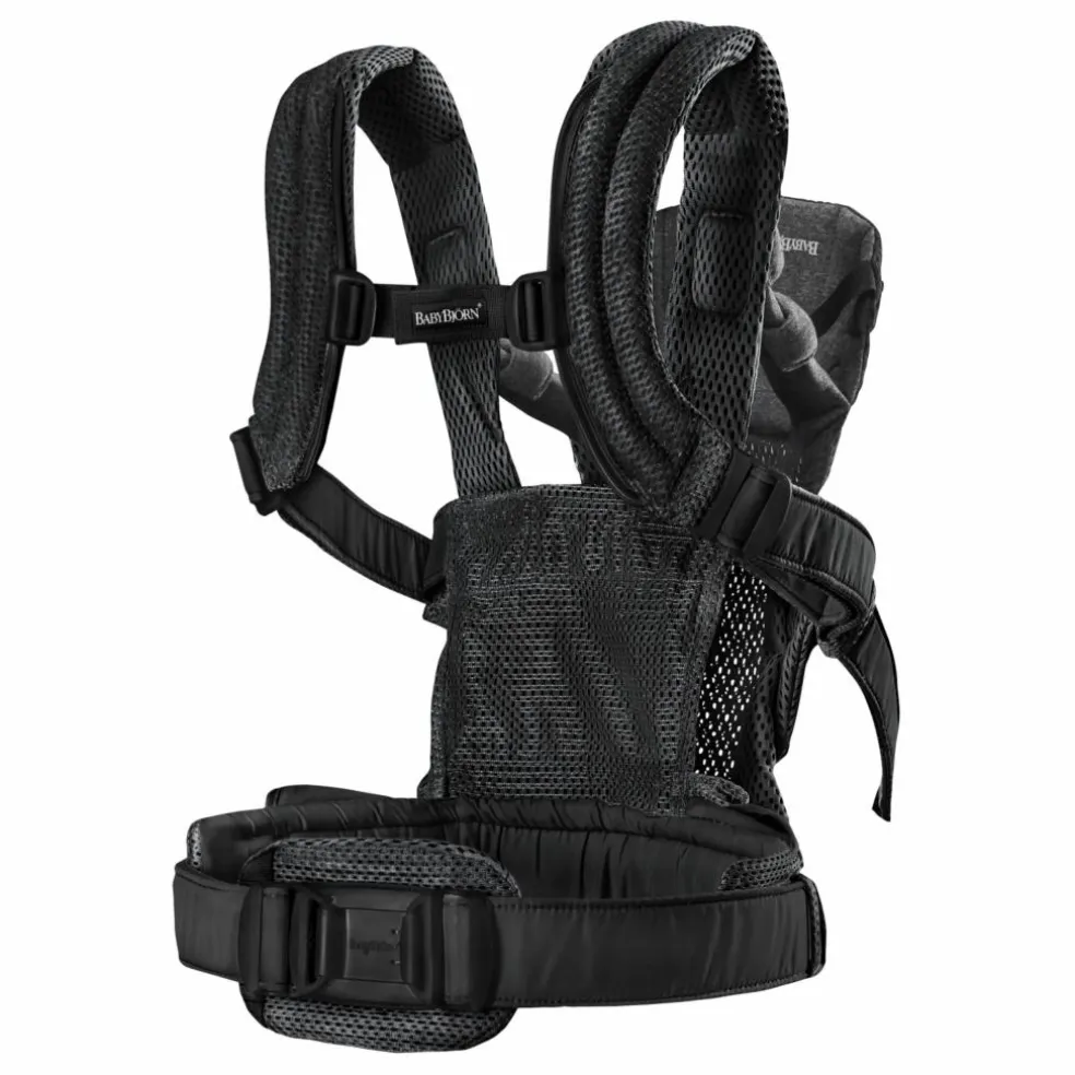 Porte-bébé Harmony en mesh | Noir