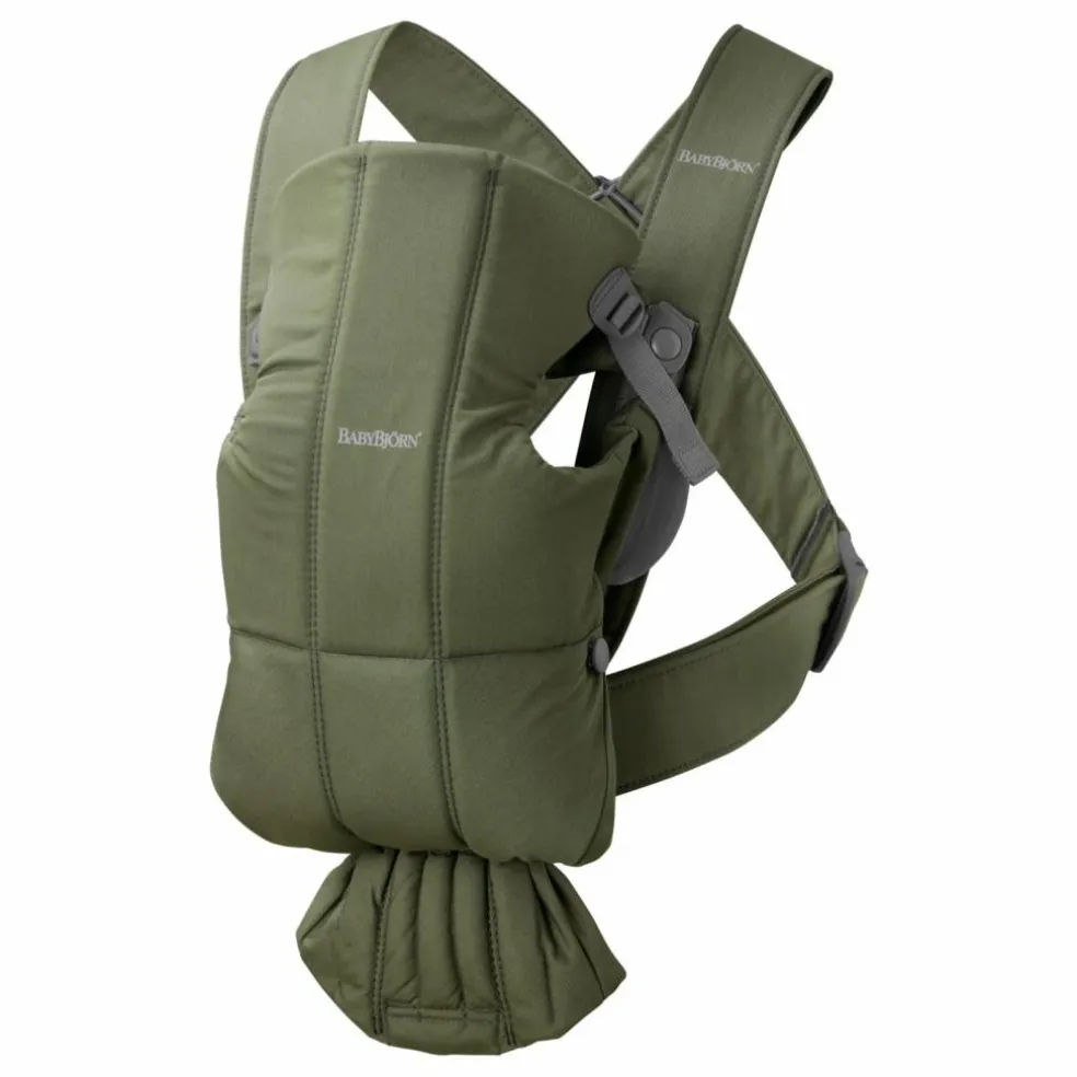 Porte-bébé Mini en coton | Vert foncé