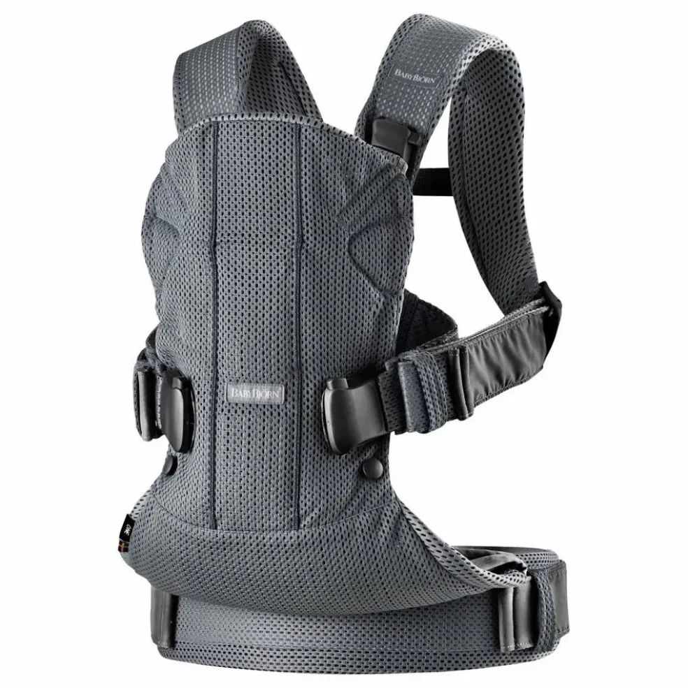 Porte-bébé One Air en mesh | Gris anthracite