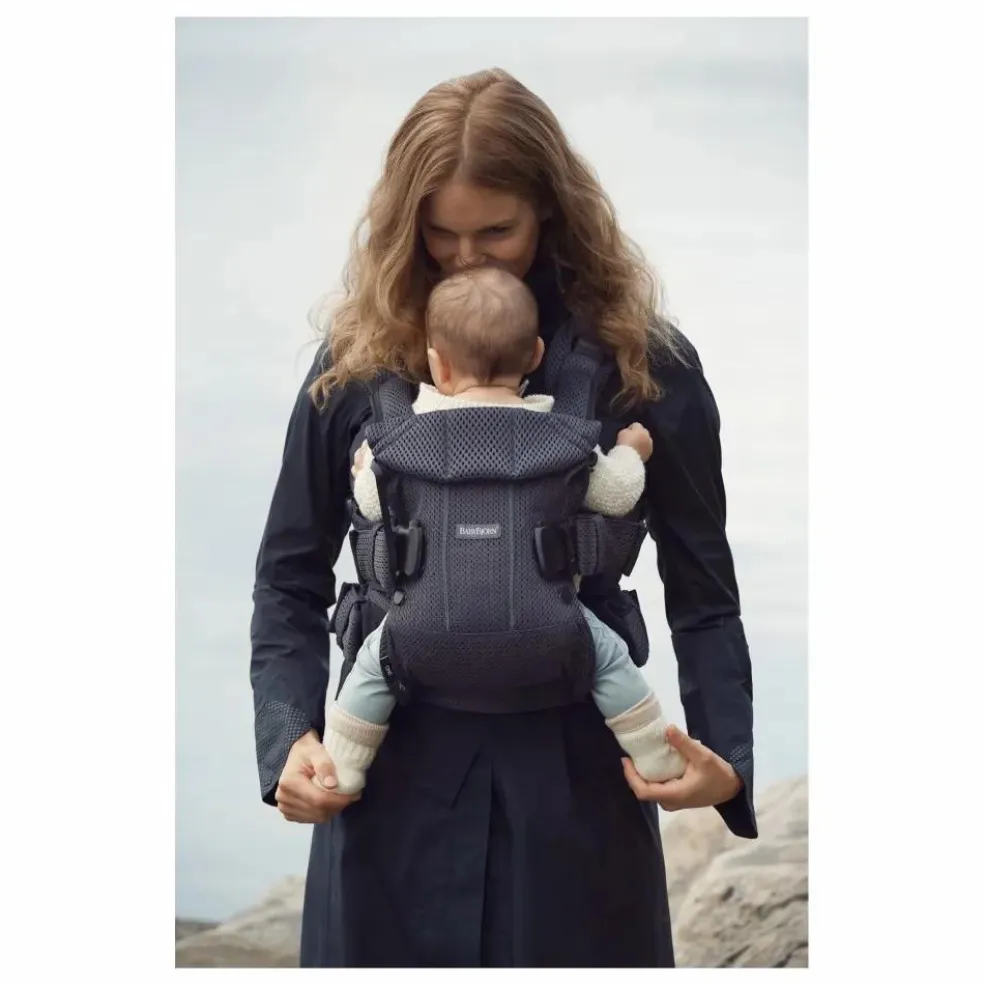 Porte-bébé One Air en mesh | Gris anthracite