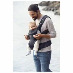 Porte-bébé One Air en mesh | Gris anthracite