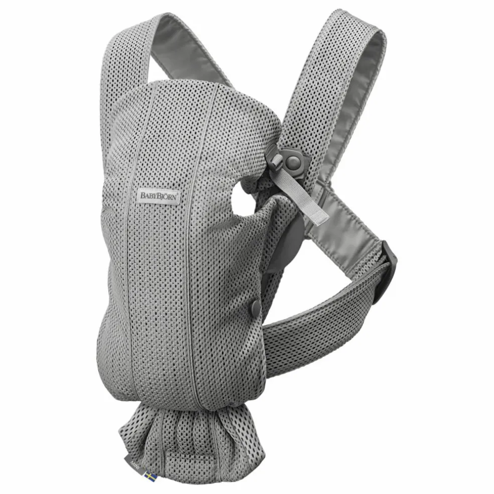 Porte-bébe Mini en mesh | Gris clair