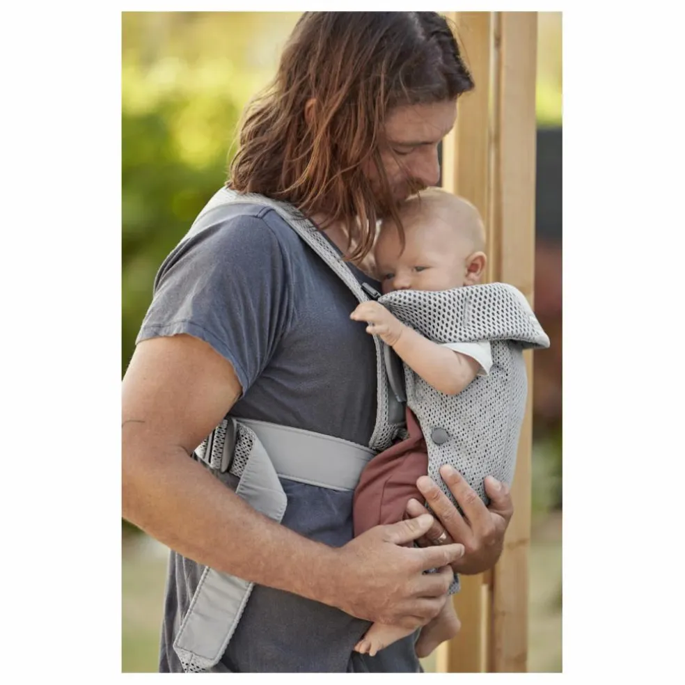 Porte-bébe Mini en mesh | Gris clair