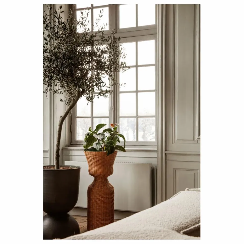 Porte-plante Agnes en rotin
