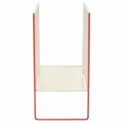 Porte-revues en corde et métal | Rouge