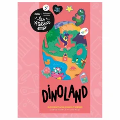 Poster à colorier Dinoland