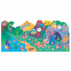 Poster à colorier Dinoland