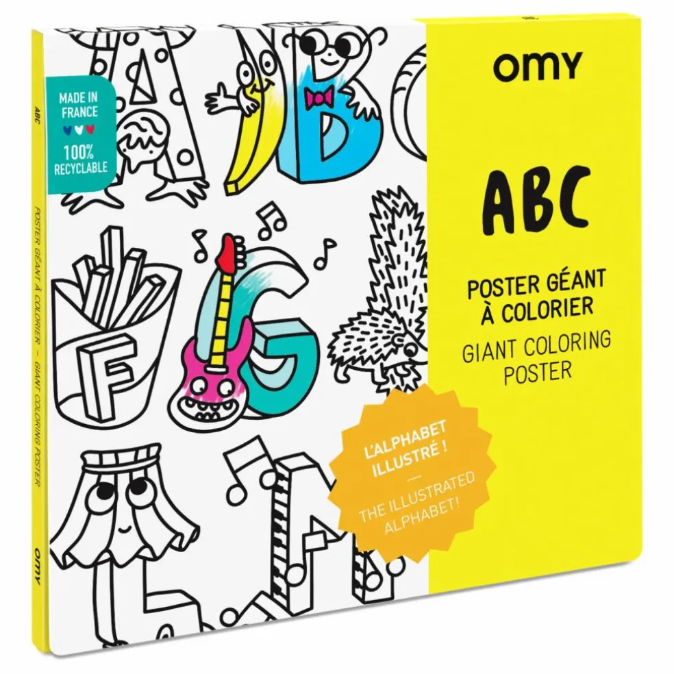 Poster géant à colorier ABC