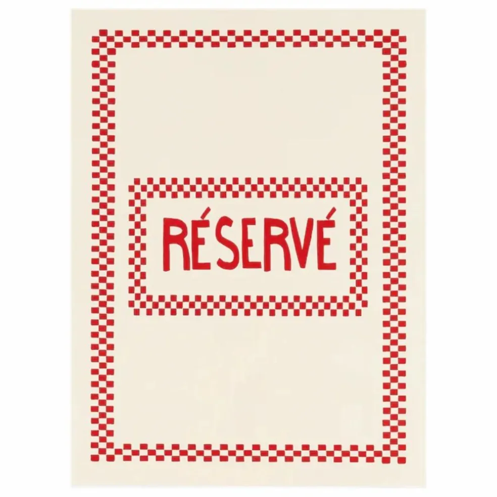 Poster Réservé | Rouge