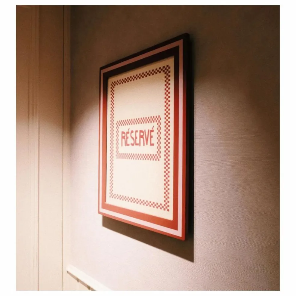 Poster Réservé | Rouge