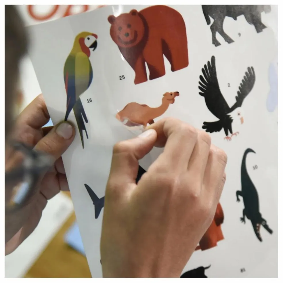 Poster sticker Animaux
