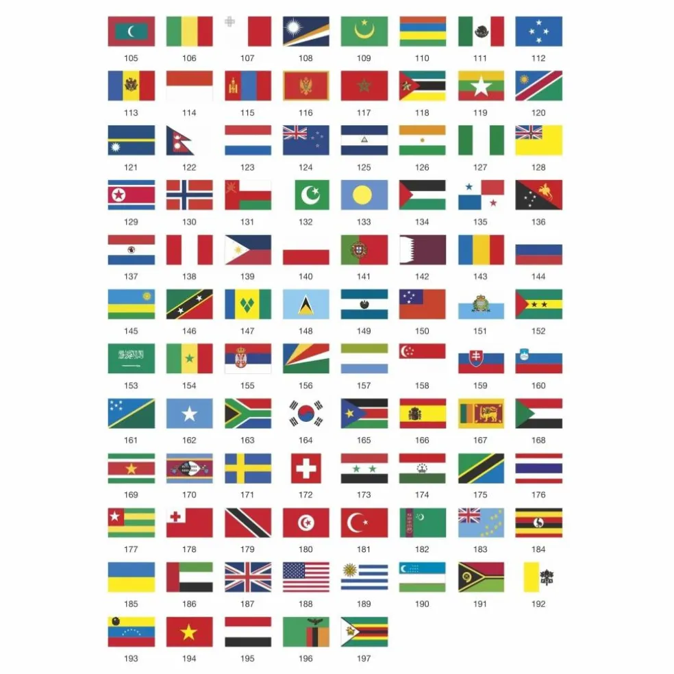 Poster sticker Drapeaux