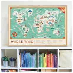 Poster sticker Tour du monde