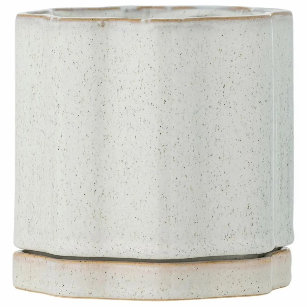 Pot de fleurs Argyle en grès | Gris