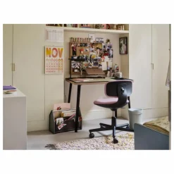 Poubelle de bureau Happy en matière recyclé | Bleu ciel