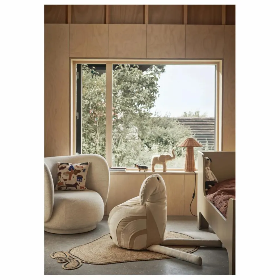 Pouf Birdy | Blanc cassé