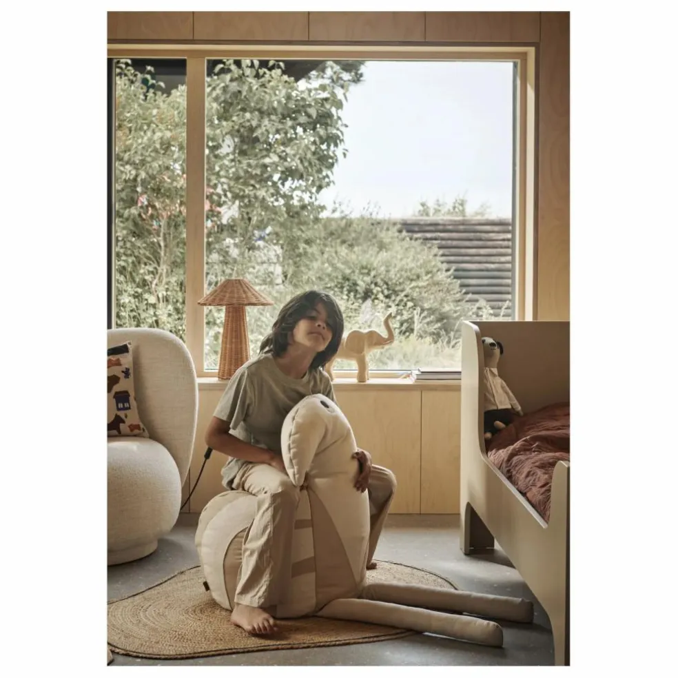 Pouf Birdy | Blanc cassé
