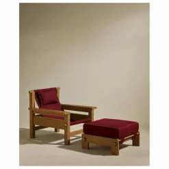 Pouf d'extérieur Graney | Carmin