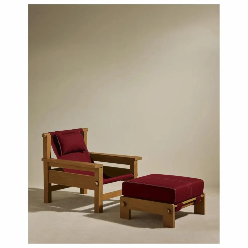 Pouf d'extérieur Graney | Carmin