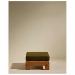 Pouf d'extérieur Graney | Vert kaki