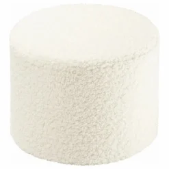 Pouf en teddy | Ecru