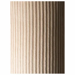 Pouf en velours côtelé | Beige