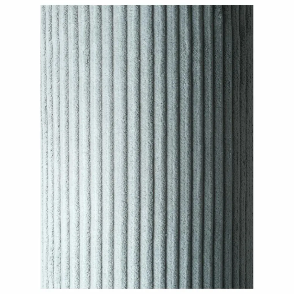 Pouf en velours côtelé | Bleu Clair