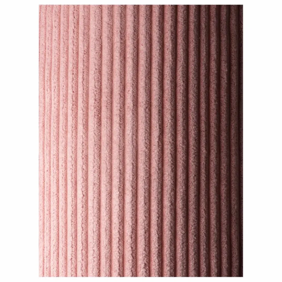 Pouf en velours côtelé | Rose