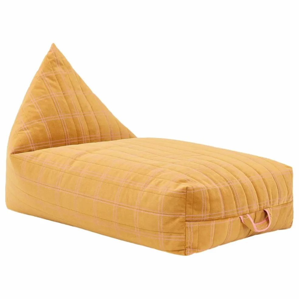 Pouf long Oasis en eco-velours | Rose