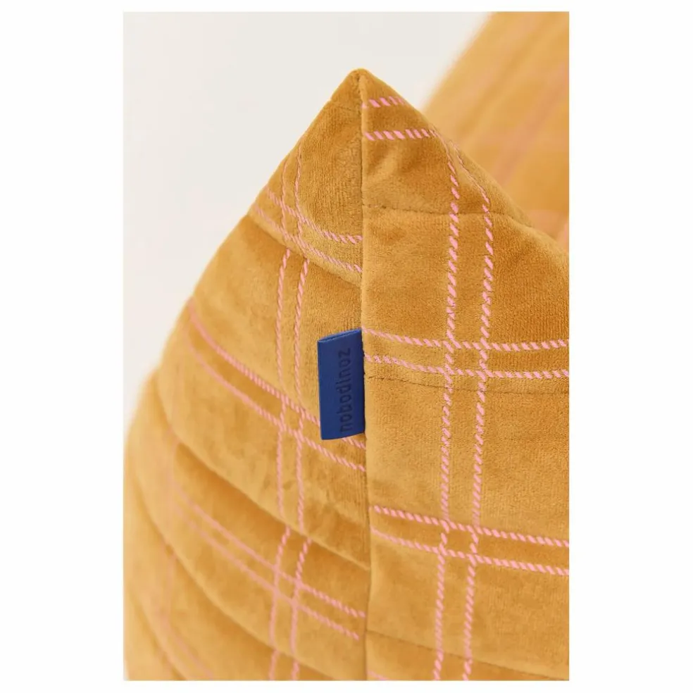 Pouf long Oasis en eco-velours | Rose