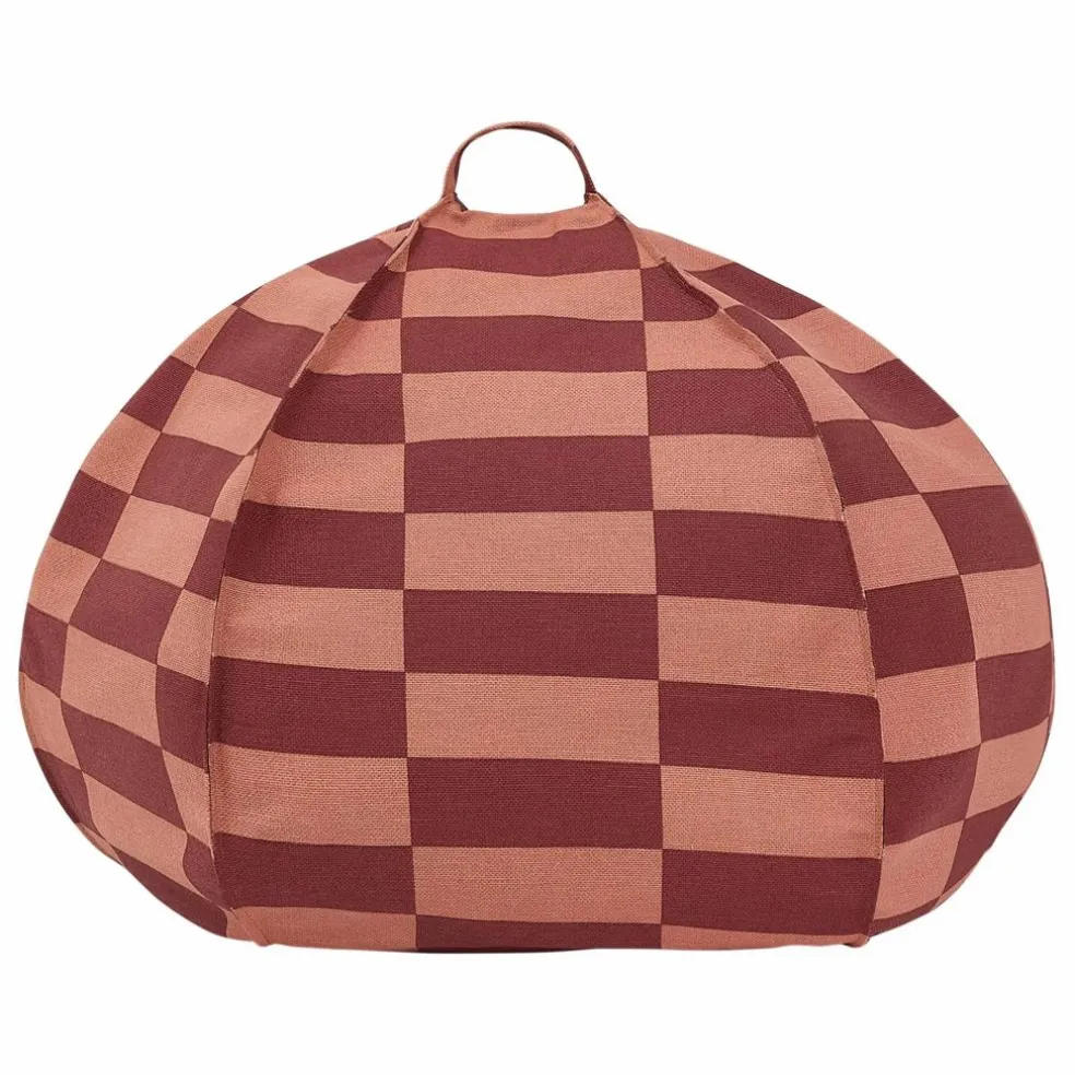Pouf rond Vibes Tiles | Rouge