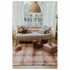Pouf Tartan | Vieux Rose