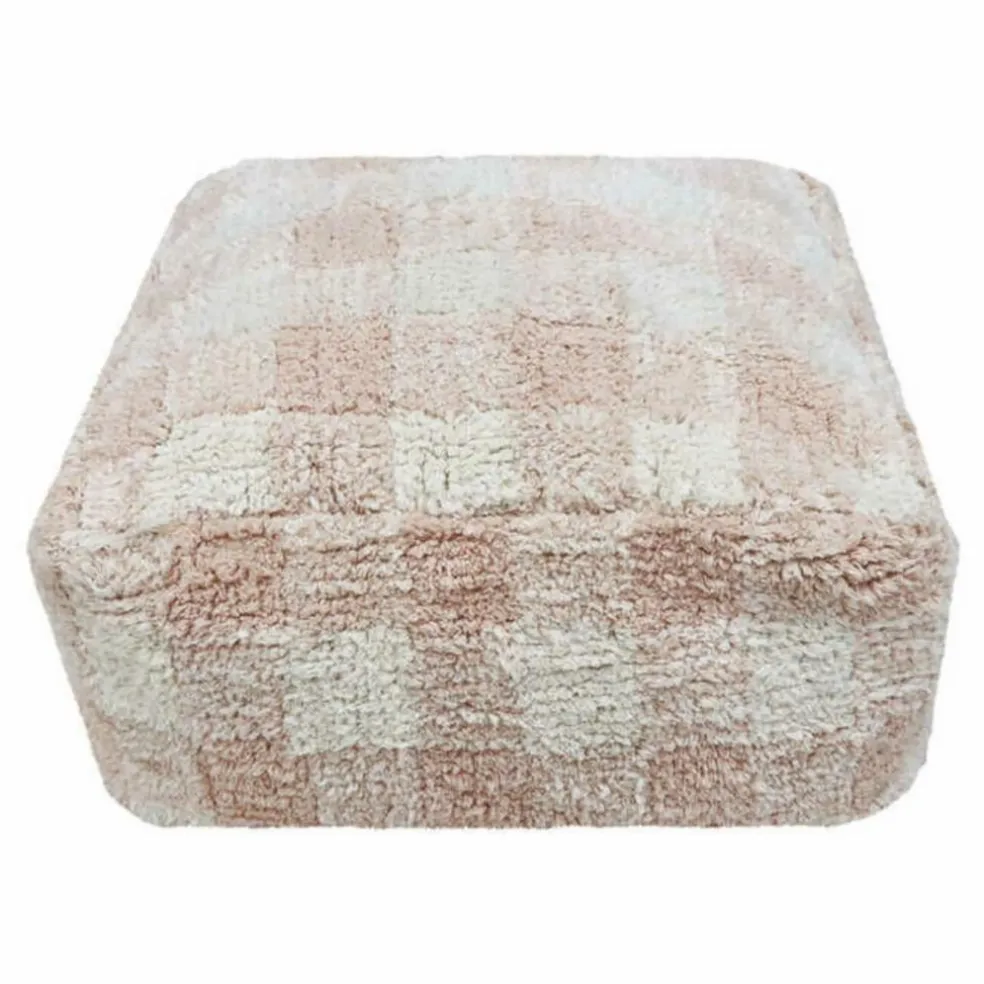 Pouf Vichy | Rose
