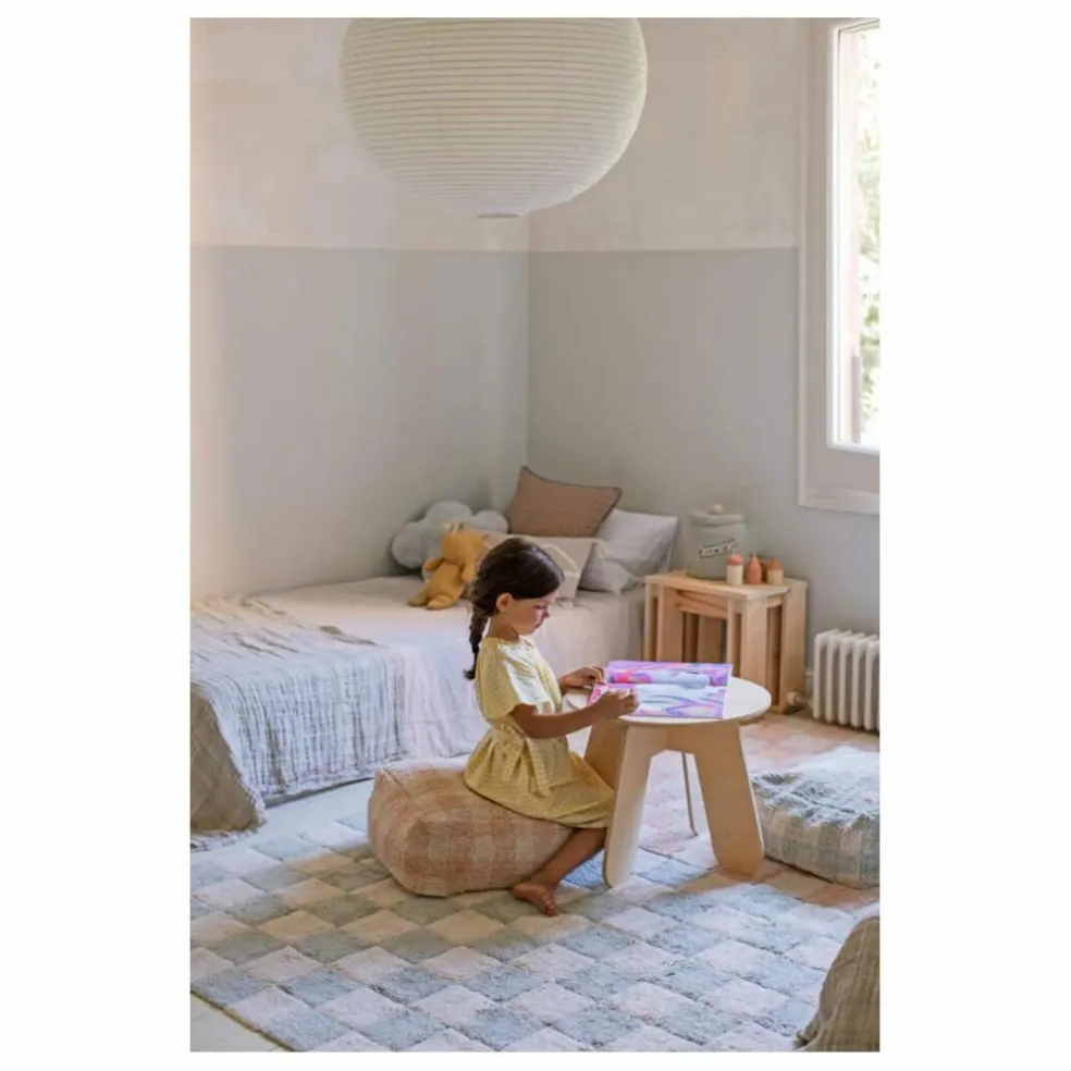 Pouf Vichy | Rose