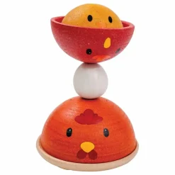 Poule à empiler en bois