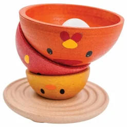 Poule à empiler en bois
