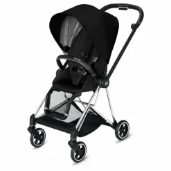 Poussette complète 2ème age Mios chassis chrome | Noir