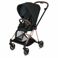 Poussette complète 2ème age Mios chassis rose gold | Noir