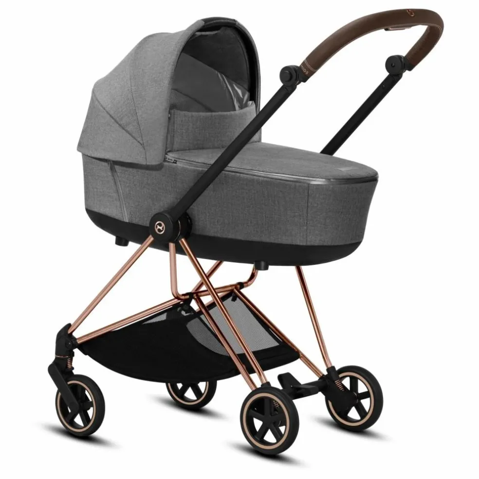 Poussette complète évolutive Mios chassis rose gold | Gris clair