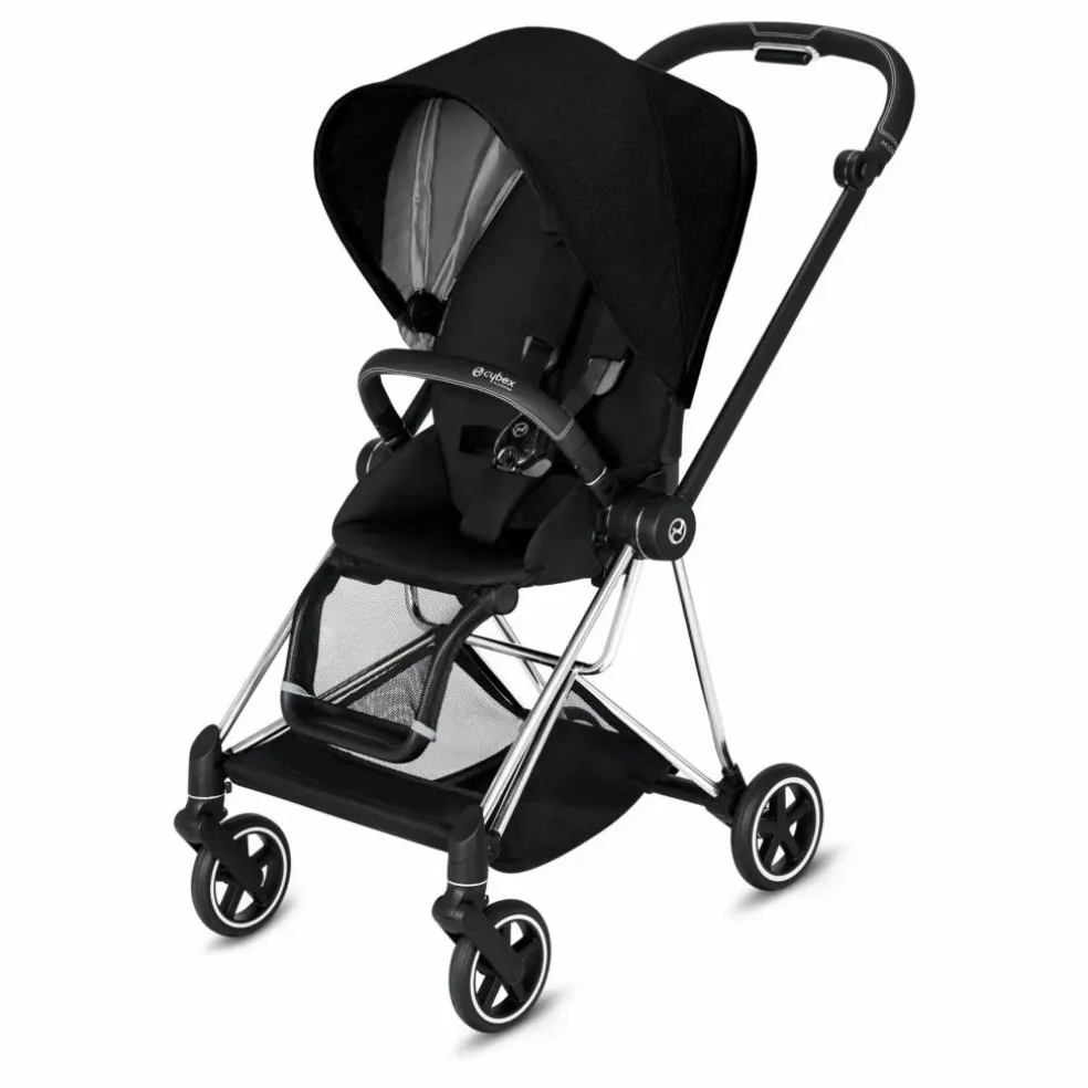 Poussette complète évolutive Mios chassis chrome | Noir
