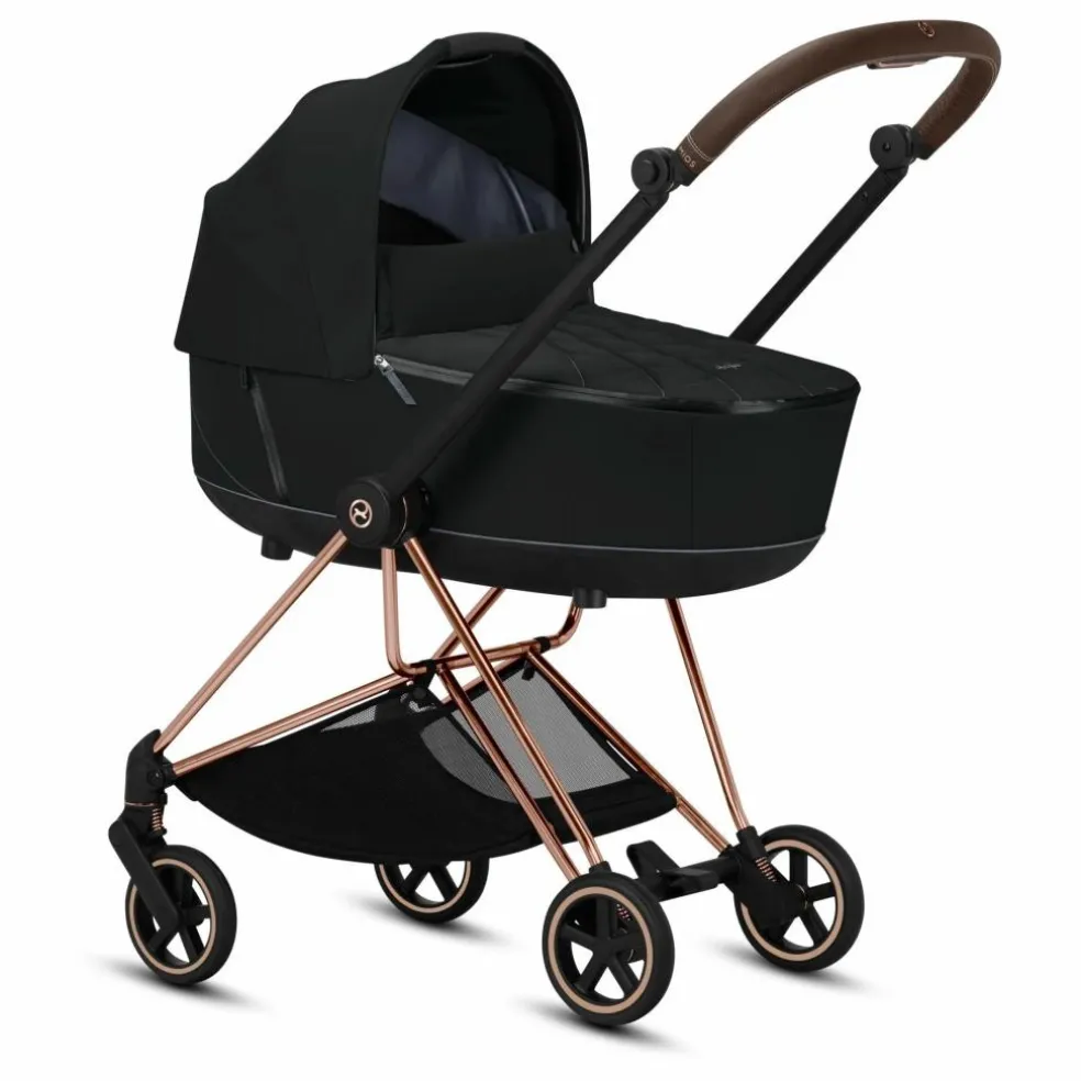 Poussette complète évolutive Mios chassis rose gold | Noir