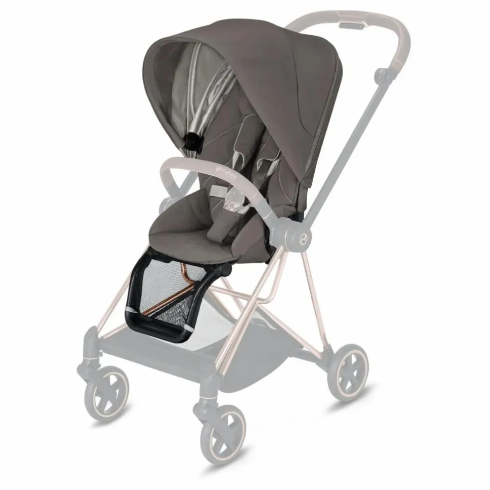 Poussette 2eme âge Mios 2022 châssis rose gold | Gris clair