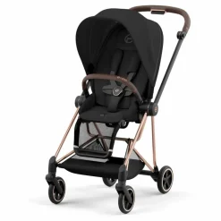 Poussette 2eme âge Mios châssis rose gold | Noir