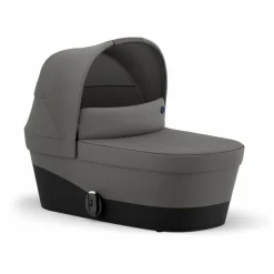 Poussette évolutive Gazelle S châssis noir | Gris clair