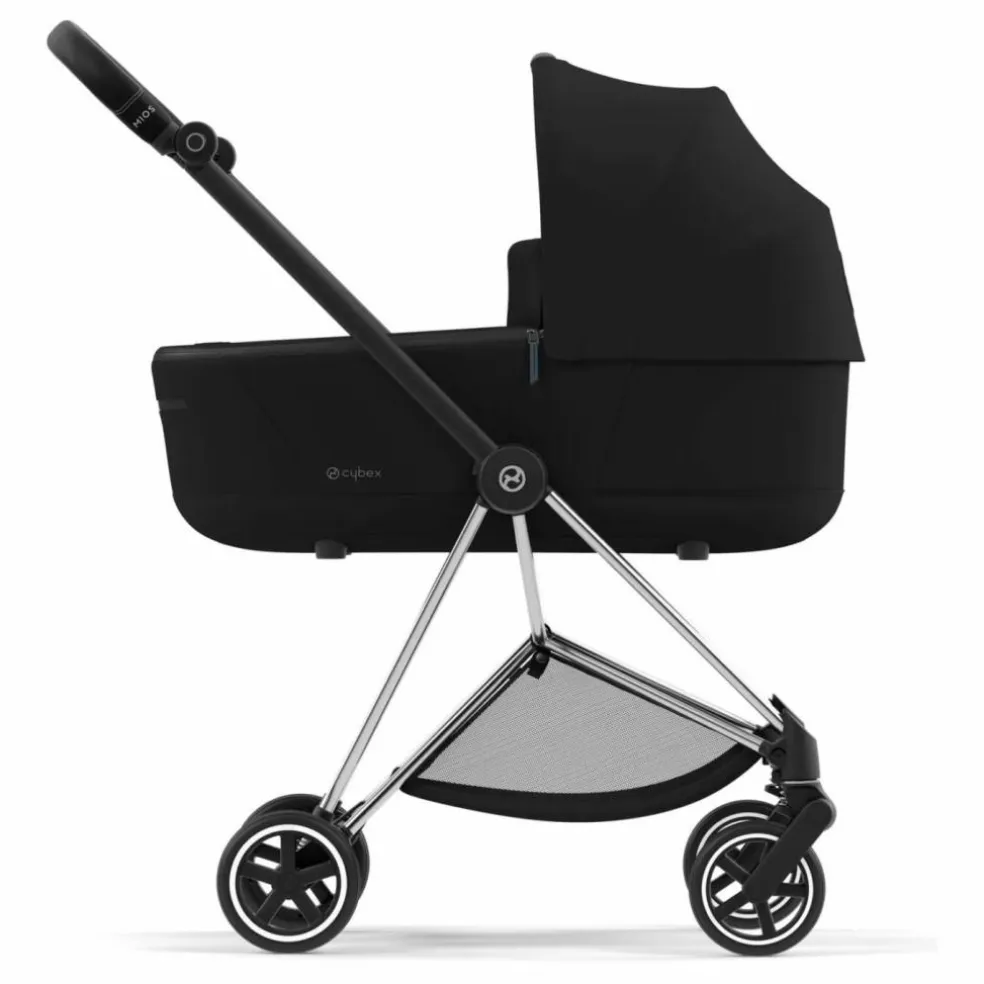 Poussette évolutive Mios 2022 châssis chrome | Noir