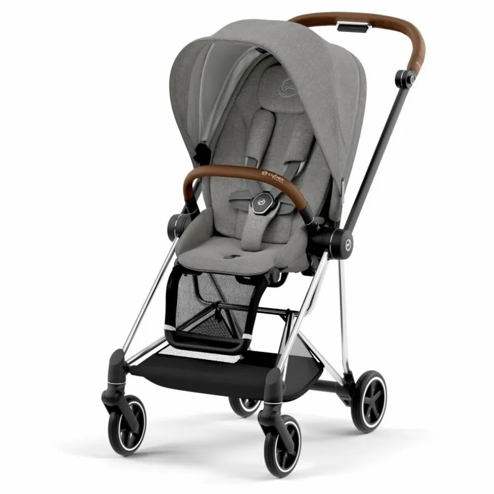 Poussette évolutive Mios châssis chrome | Gris