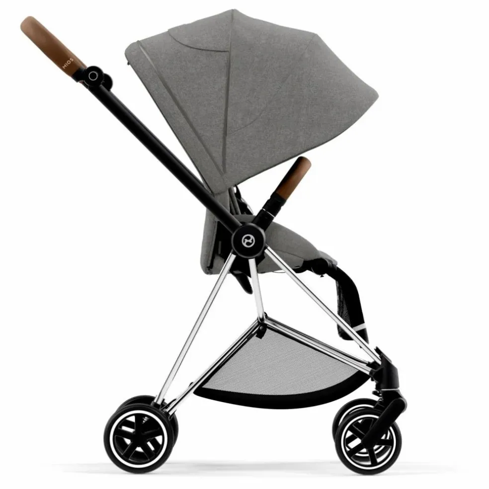 Poussette évolutive Mios châssis chrome | Gris