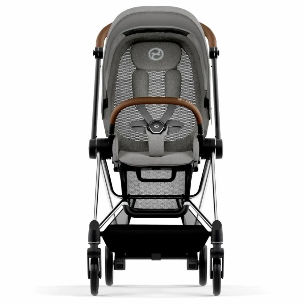 Poussette évolutive Mios châssis chrome | Gris