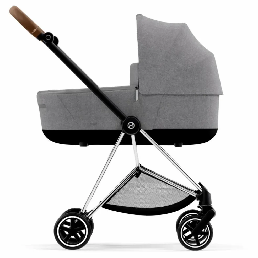 Poussette évolutive Mios châssis chrome | Gris